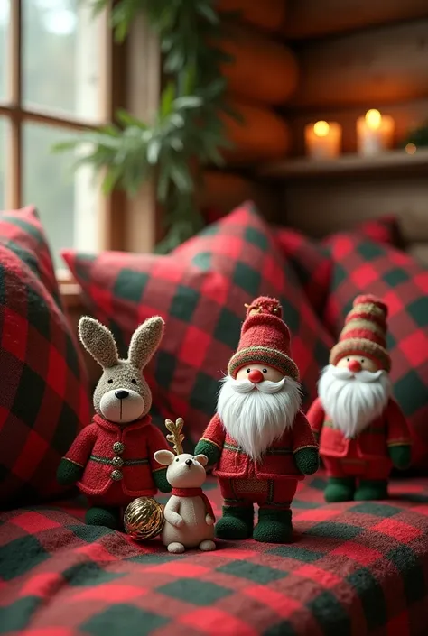 Incorporate classic Christmas plaids with red, green, and gold accents.
Perfect for a rustic or vintage vibe.