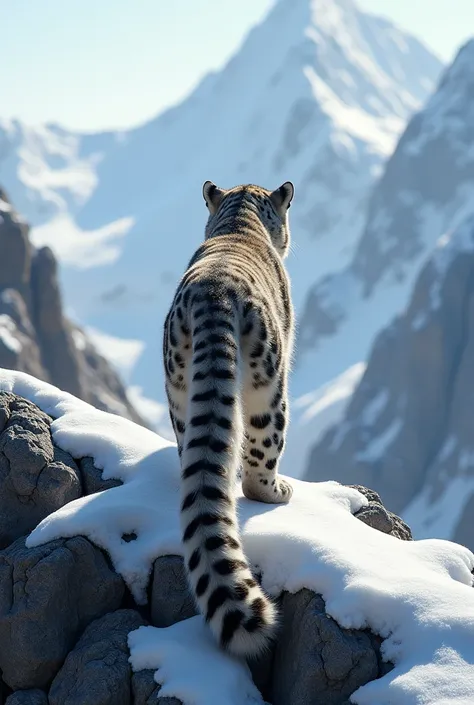 Snow leopard tail