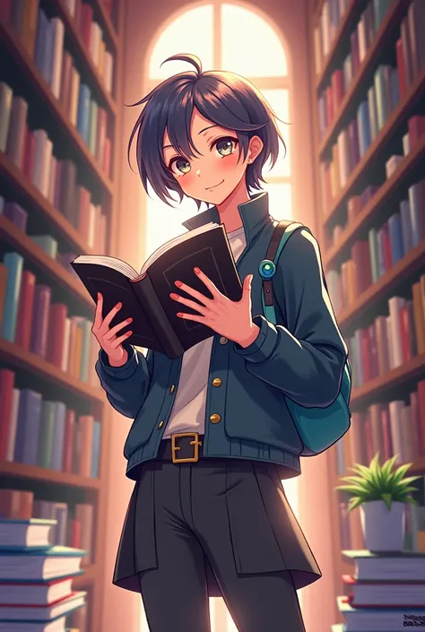 poster about promoting reading month with nagi seishiro