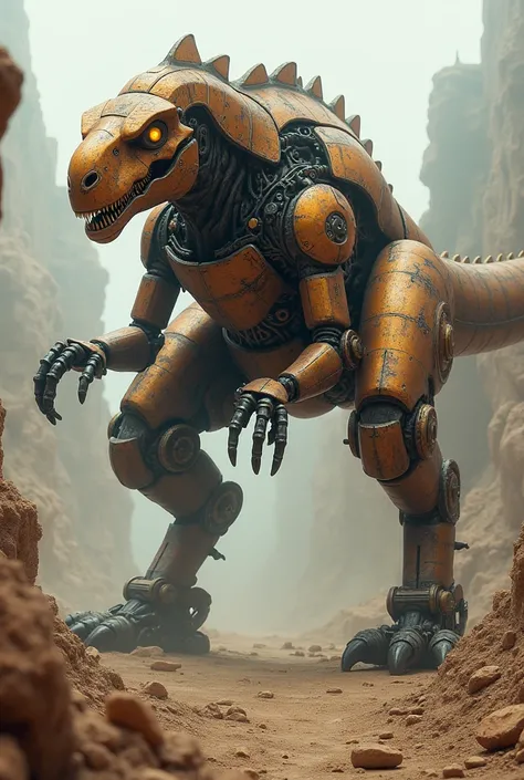 Brown Dinosaur Robot