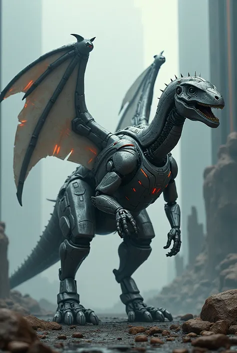 Winged dinosaur robot