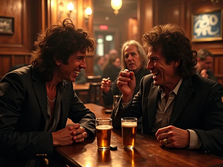 Mick Jagger and Keith Richards binge at London pub、