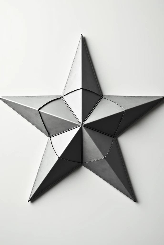  Can you please create a large star with five corners ? Maybe already divide it into 20 parts ,  because I would then like to cut it into 20 parts, i.e. draw with lines or something