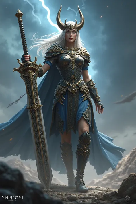 Valkyrie with a big sword
