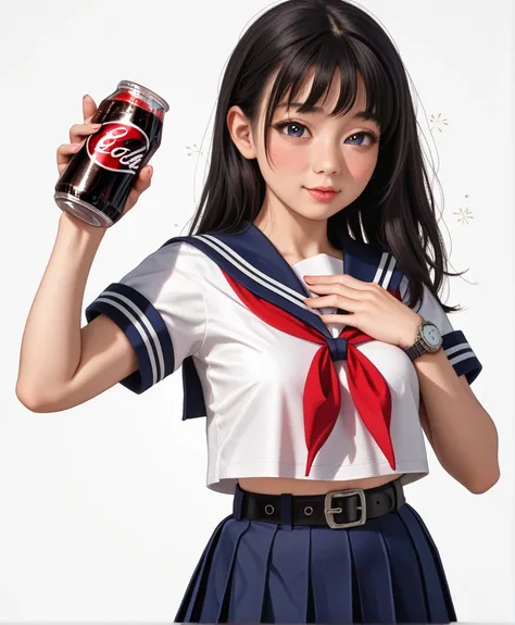 Resolution Image,  best quality , (A beautiful Korean female student１Please describe a person ), (Im embarrassed :0.8),(Drunk:1.1),Real Skin,skinny body, small breasts,  shiny black hair , super detailed round eyes,(( stares at the viewer :1.0)),((White ba...