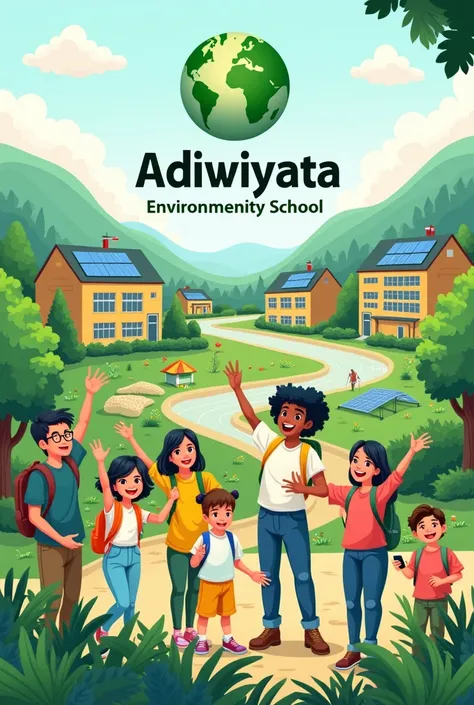 simple english adiwiyata high school poster