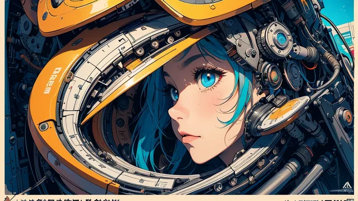 (((masterpiece,  best quality))),(((Alone:1.2))),((( 1 girl:1.2))),32K Wallpapers,  Very detailed, Poster, retro vintage sci-fi,(((((近未来的なサイバーパンクPoster))))),(((((Portfolio))))),(((((close-up))))),((((( bust up))))),((((More Angles)))),(((Highlights))),((((...