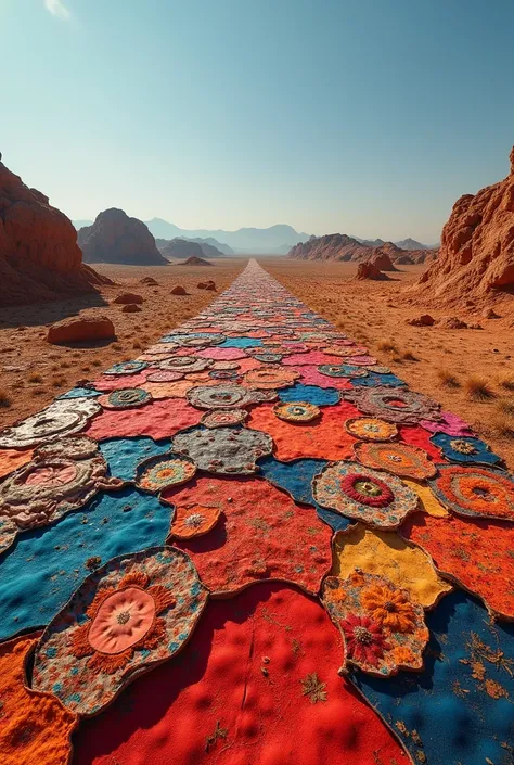 Imagine the Caatinga soil all made with scraps of fabric