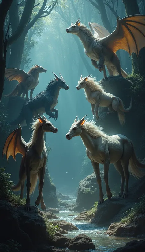 MYTHICAL CREATURES BACKGROUND DARK ATTRACT