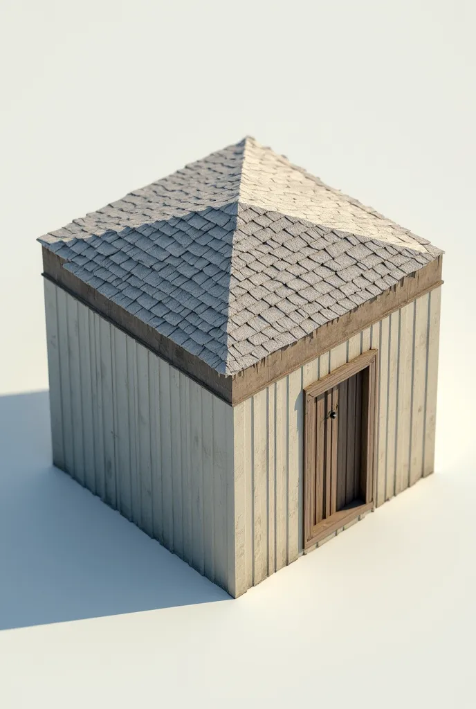 Make a house roof textured in all sides of 3d cube