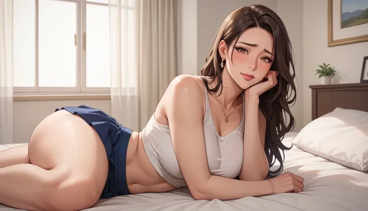 1girl,detailed face,perfect face,wearing crop top, view from down, mini skirt,best quality, masterpiece, highres,,Beautiful face,Score_9, Score_8_up, Score_7_up, Score_6_up, Score_5_up, Score_4_up, Source_anime, Tag1, Tag2, Quality_masterpiece, Anatomicall...