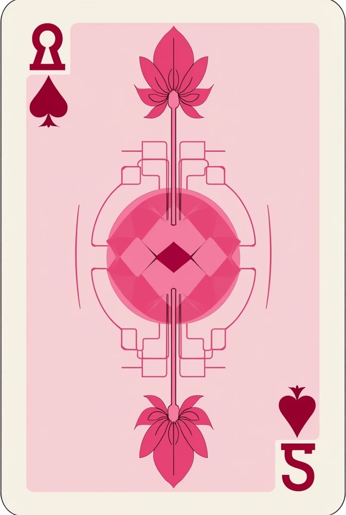 Create 10 cards with the color pink and different symbols 