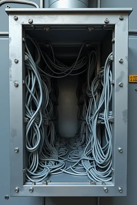 electrogalvanized metal channel with cables 