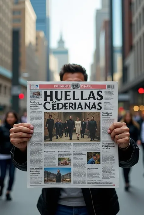 Newspaper with the name of Huellas Cederianas