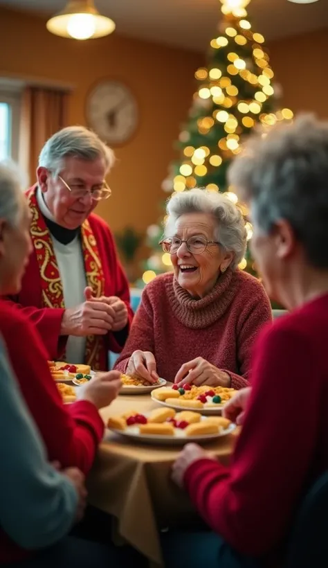 A priest has proposed to celebrate Christmas Mass in a living home in a room dedicated to activities: there will be a dozen residents with Down syndrome and intellectual disabilities, autism, a snack, or to prepare, there will be a Christmas nativity scene...