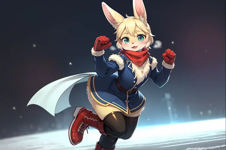 happy winter vacation , snow rabbit ,Scarf, gloves, boots , steamy breath , Shivering from the cold , Figure skating , spin , spin blur , ( soft focus , Shallow focus , dim light , Cross Process , Tyndall ) , Mature , euphoria , coquettish , funny face , f...