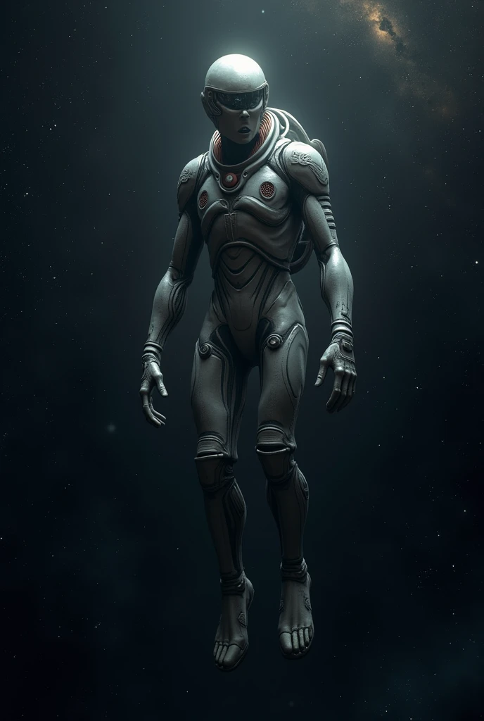 Humanoid creature in space 