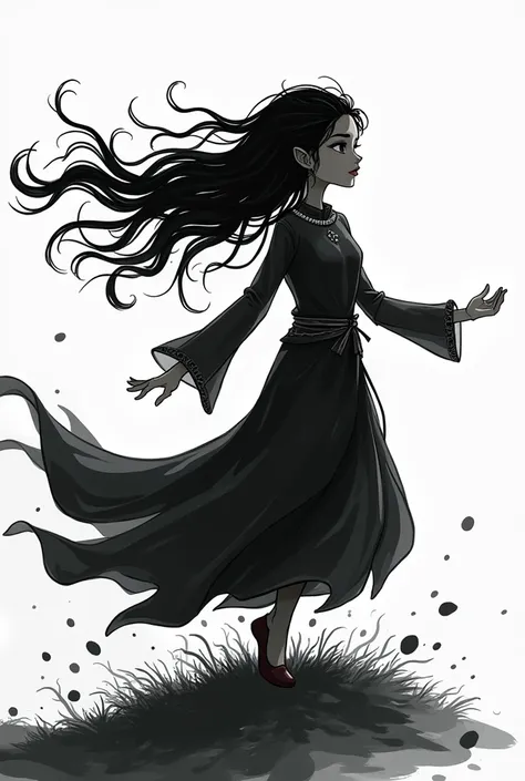 The Keeper of the Wind, Cartoon , black
