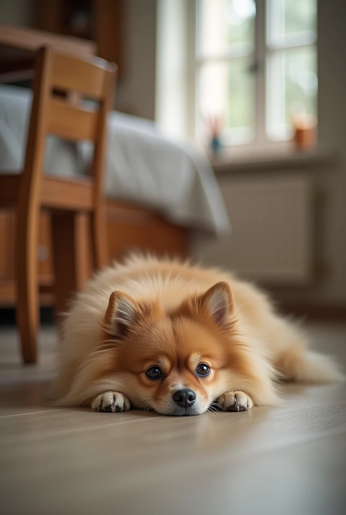  theres a dog lying on the kitchen floor, A Pastel by Bernardino Mei , Reddit, vanity, Pomeranian mix,  taken with Sony A7R , Happy Finnish Lapphund Dog, taken with sony alpha 9, he is very relaxed,  captured with Sony A3 , Pomeranian, 