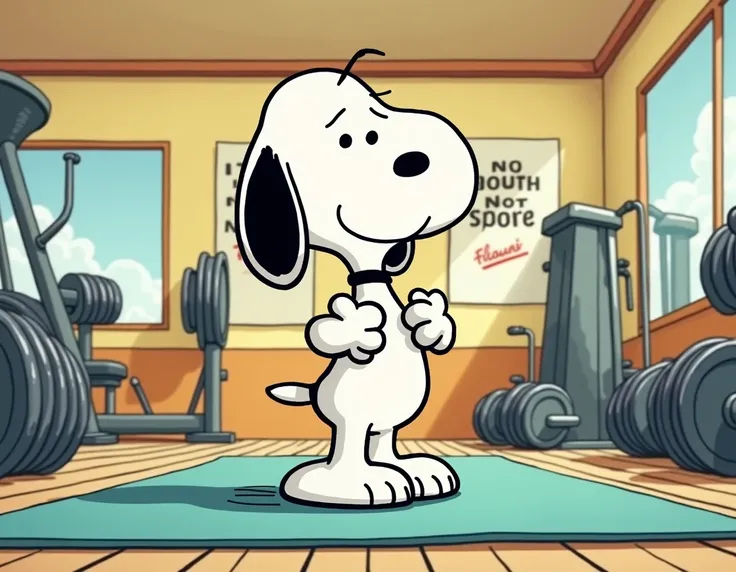 Snoopy en el GYM 