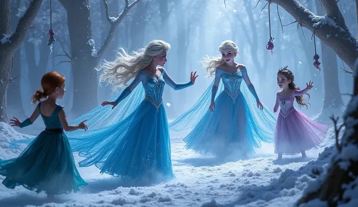 Frozen Elsa 🆚 Frozen Anna 🆚 Miss Delight 🆚 Mirabel Encanto monster transformation