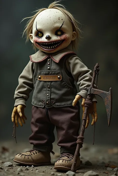 

**character name**:  Zé Maligno ,  the Diabolical Doll 

**Appearance**:  Zé Maligno  é um boneco de aparência rural,  dressed as a Ancient scarecrow with dirty, patched clothes .  His face is made of grimy fabric ,  with small and bright eyes that seem ...