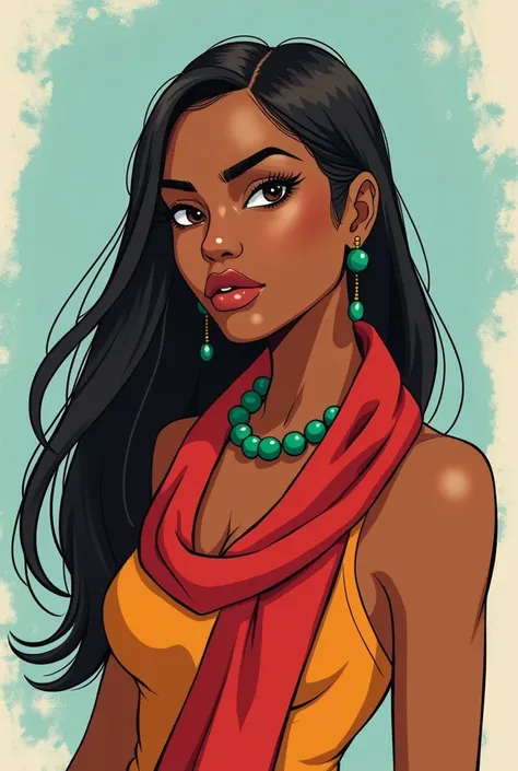 Draw the character in a modern cartoon style with clean lines, vibrant colors, and soft shading. The art should resemble polished digital illustrations, with dynamic yet simple details. Use a minimalist textured background with pastel tones (such as light ...