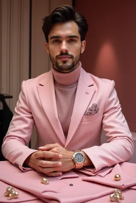 Expensive gifts for boyfriends such as pink clothes and watches 