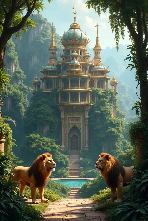 He creates a palace in the forest called (VILA EMIR LAFASIBTE) which is surrounded by lions and tigers. 