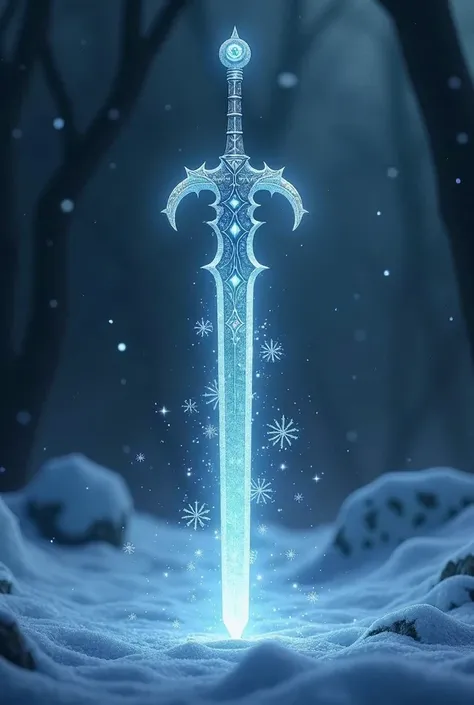 Frost and Moon Magic Sword, Made of silver steel