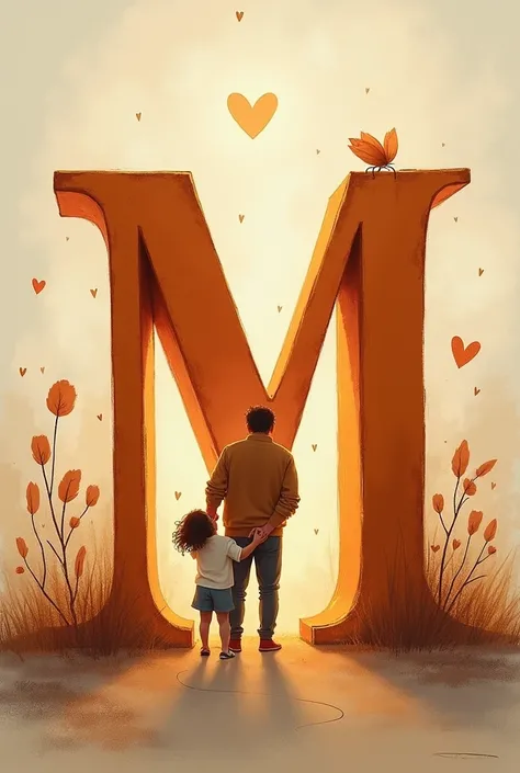 Help me create a letter  "m" But that symbolizes a dad or his parents love for family 