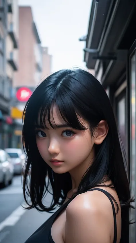 8k、cute、Adult women、   Details、 Dark Eyes、  black hair、  sexy、  random poses 、  random hairstyle、Reflected Light,   chiaroscuro,   written border depth,  movie lighting,   ray tracing ,   Sony FEGM  ,   ultra high resolution, 超   Details, masterpiece, text...