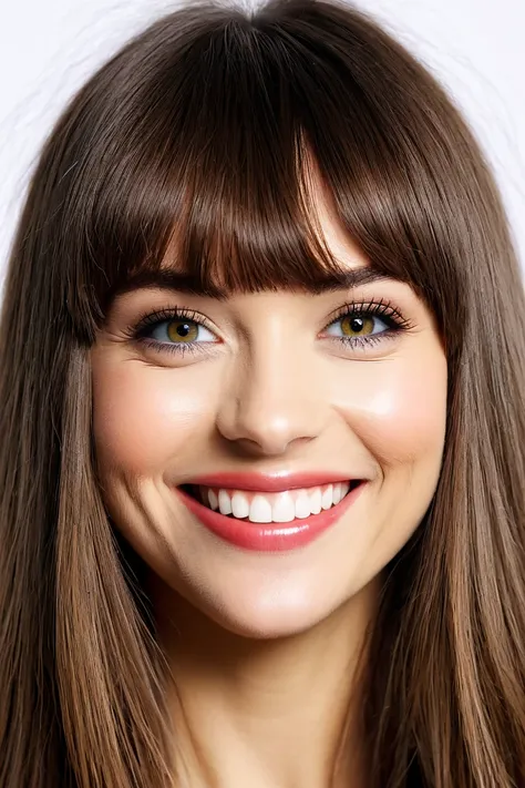  Long Hair,  smile, fringe, Bouche Fermée, Yeux Fermés, PDV, 