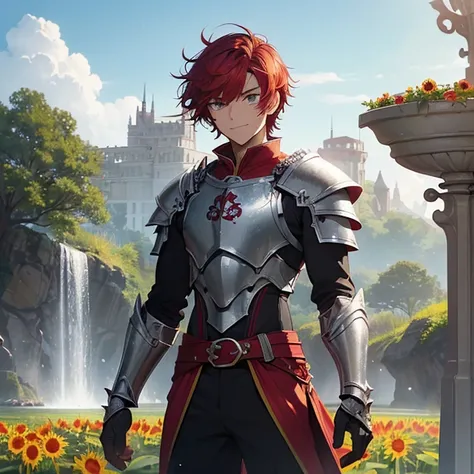 Masterpiece, HD, high resolution, high quality, best quality, super detailed. Solo character alone. Fantasy art.
{{(A 20-years-old male-barbarian-red-haired-boy),(appearance: fair skin. purple-eyes with black-pupils. scarlet-red-short-spiky-shorter-hair. s...