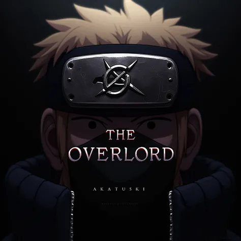 The Akatsuki headband and a text "THE OVERLORD" 