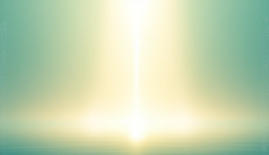 A serene and uplifting background for Surah Al-Kawthar, symbolizing abundance and divine blessings. The design features a soft gradient transitioning from light turquoise at the top to warm golden-white at the bottom, creating a tranquil and spiritual ambi...