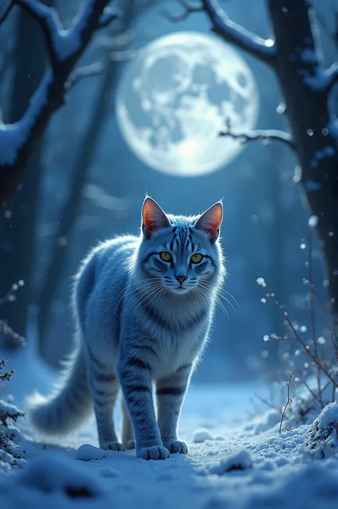 Winter cat of mystery 