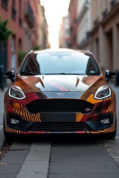 Make a vinyl on a black Ford Fiesta Mk7