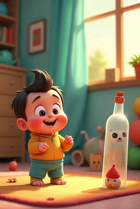 Tito the bottle becomes Thiago the animated babys best friend 