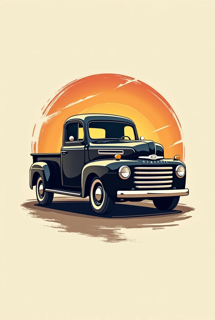 I want a company logo with a 1946 ford truck 