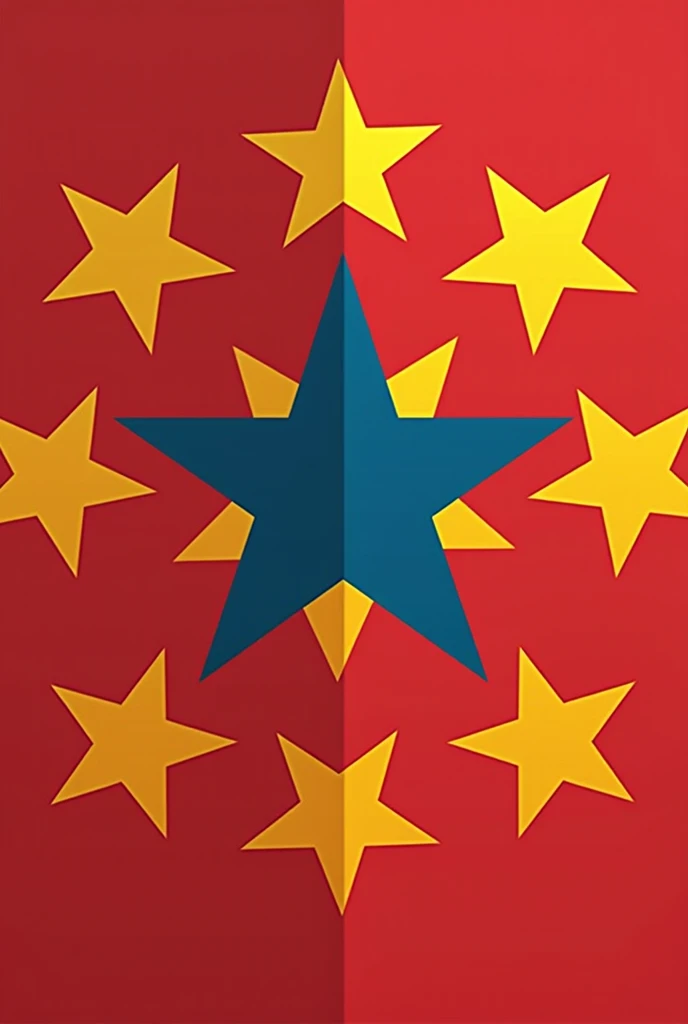 Create a flag with 7 Stars and an original design 