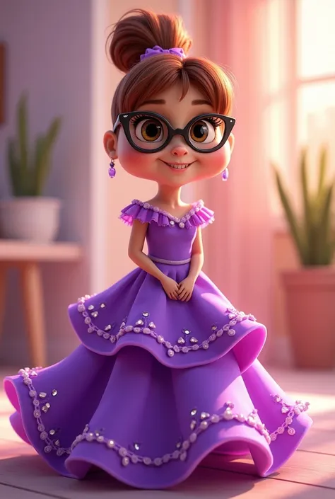 Jeanette de Alvin and the Chipmunks purple dress