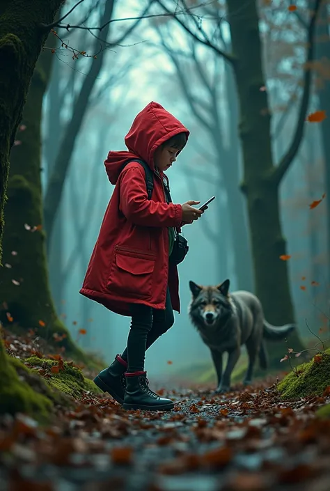 In the world of Little Red Riding Hood, an urban adolescent, the evil wolf, a skilled predator of Internet traps, has appeared in the forest. 