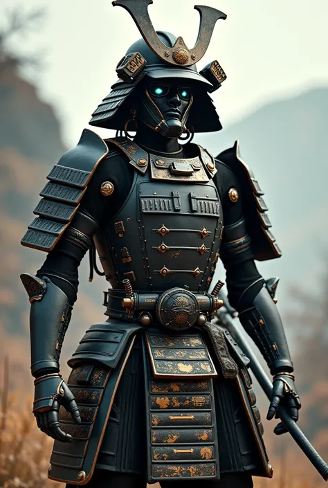 cyborg samurai from historical japan 