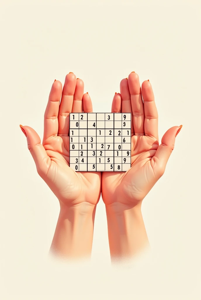 sondoku photo over human hands