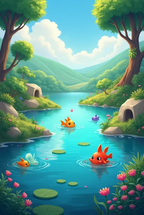 animated lake 