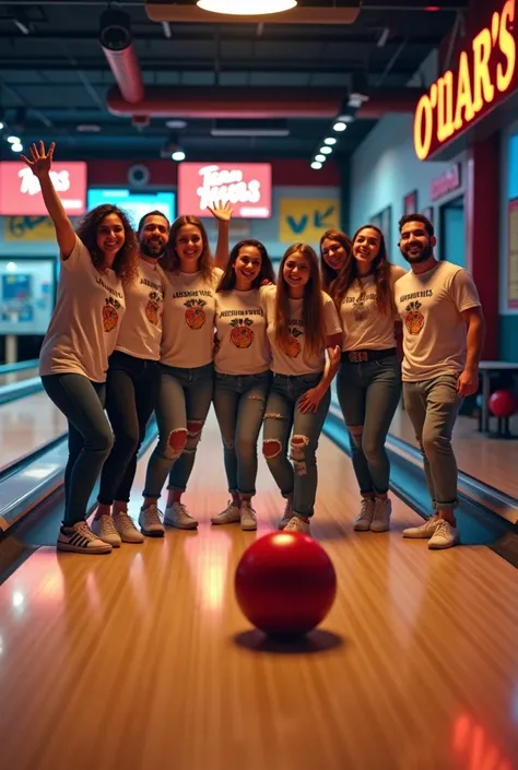 Bowling event Instagram post
Text: Bowling at O learys
Text:team Matas