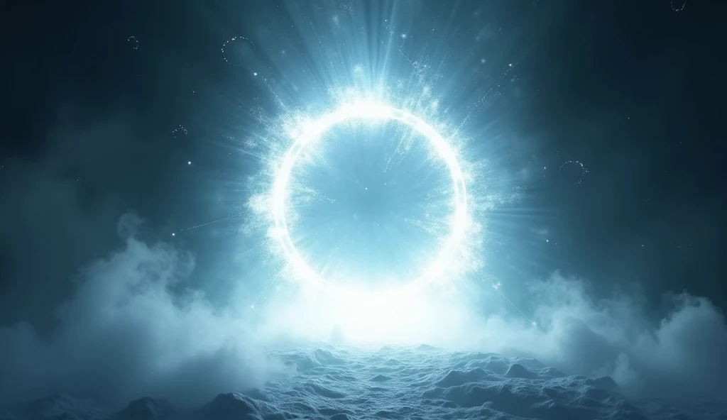 Create a magical portal and let a white light come out of the portal 