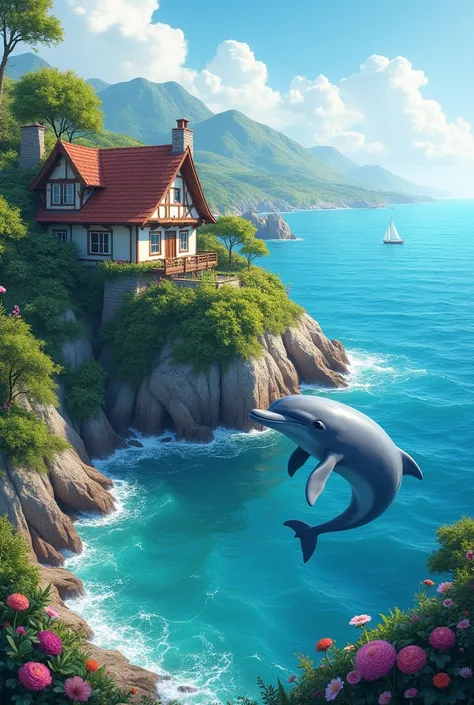 a house image with dolphen