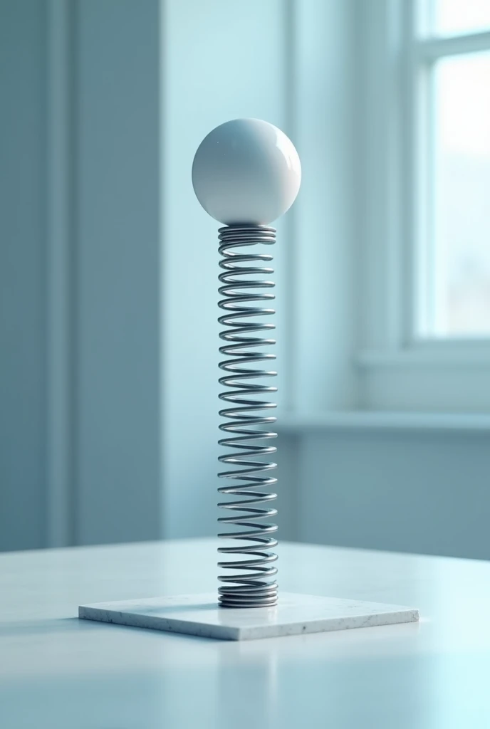 9.	 Consider a vertical spring with a constant of elasticity 360 N/m,  compressed 10 cm .  is placed. Its lower end is fixed , while, In the upper ,  that is free ,  a sphere of 0 ,1kg.